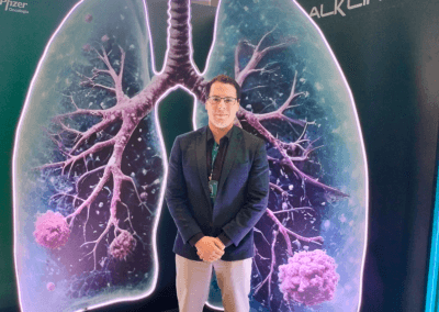 Dr Rodrigo Riera en congreso latinoamericano sobre cancer de pulmon ALK positivo en Rio de Janeiro