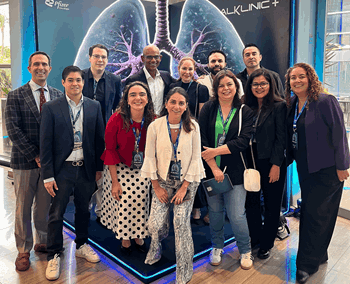 Equipo de oncologia de Latinoamerica reunido en congreso sobre cancer de pulmon ALK positivo en Rio de Janeiro
