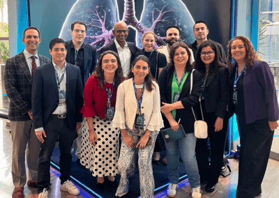 Equipo de oncologia de Latinoamerica reunido en congreso sobre cancer de pulmon ALK positivo en Rio de Janeiro